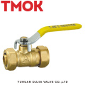 Brass magnetically controlled lockable handleplastic butterfly handle ball valve